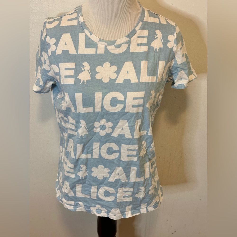 Disney Alice in Wonderland Repeating Text Women's T-Shirt - BoxLunch Exclusive